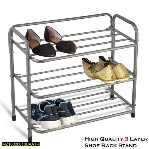 Foldable Iron Shoe Stand Rack Stand 3 Layer
