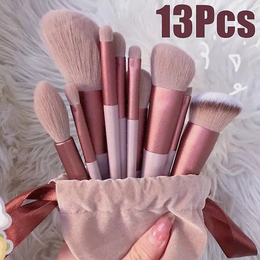 Essential 13-Piece Makeup Brush Set-Noorify
